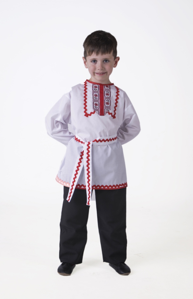 Марийский национальный костюм (мальчик) (рубашка+ кушак + брюки)
